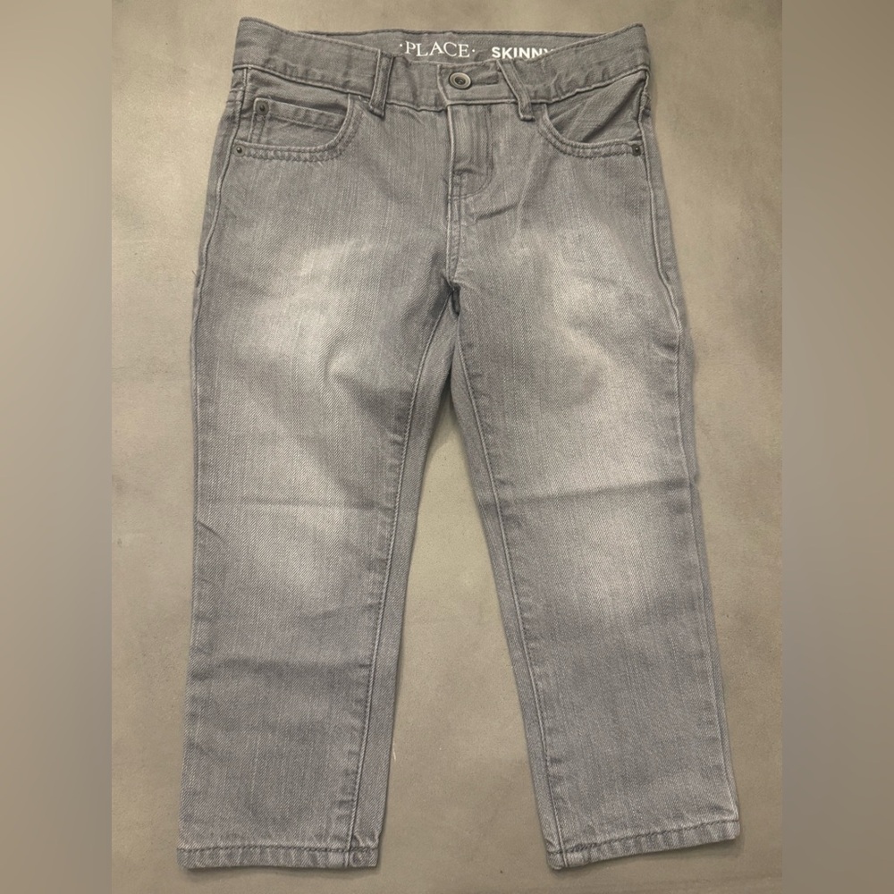 Children’s Place Boys Grey Skinny Jeans‎ Pants Boys 4 H